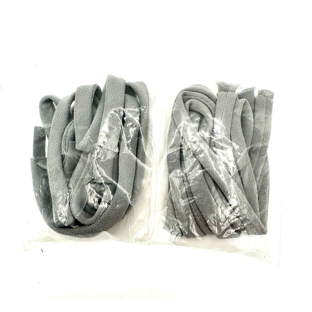 Dress Straps Grey Tone Chiffon Covered Sew On Evening Fabric Textile Sewing